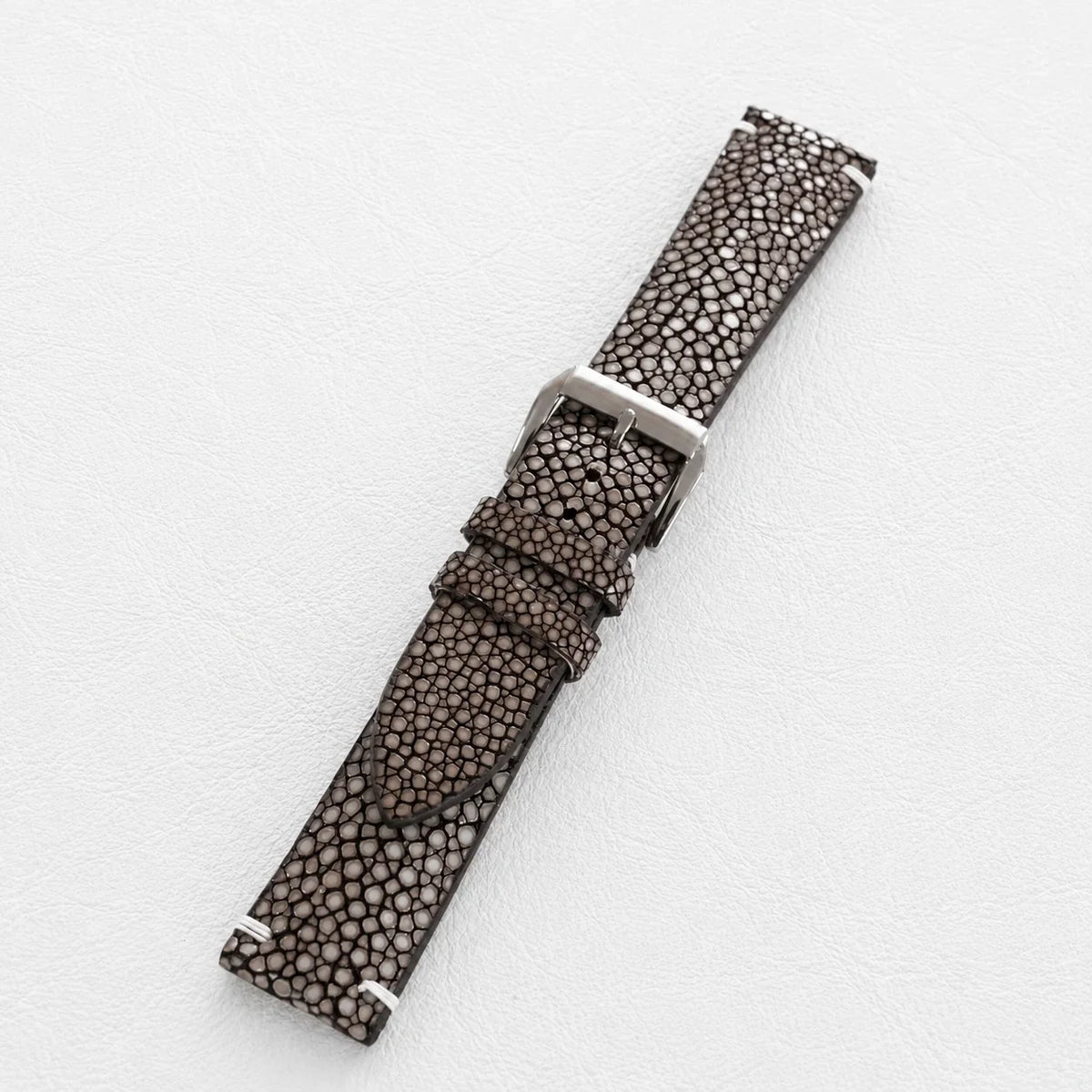 Brown Stingray Leather Watch Strap - Handmade