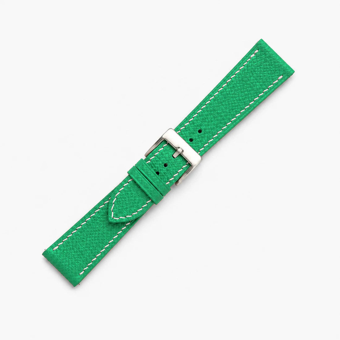 Emerald Green Epsom Leather Watch Strap - Handmade