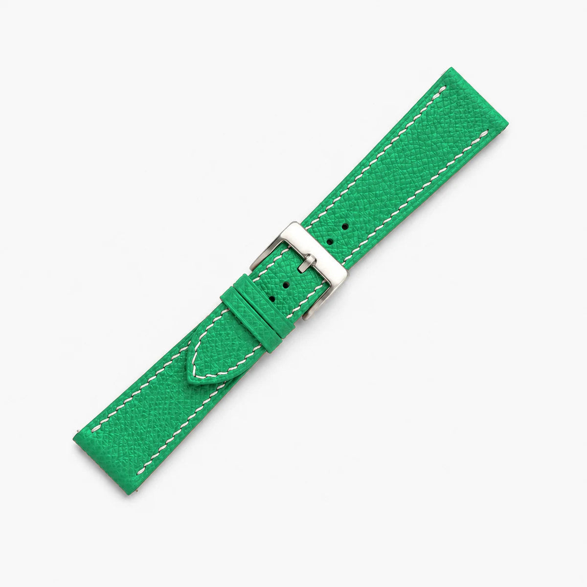 Emerald Green Epsom Leather Watch Strap - Handmade
