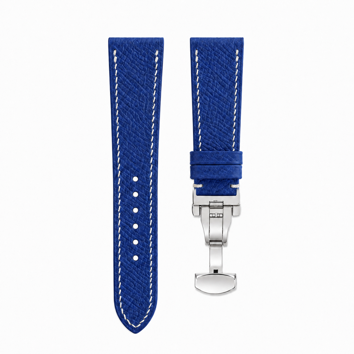 Blue Epsom Leather Watch Strap - Handmade