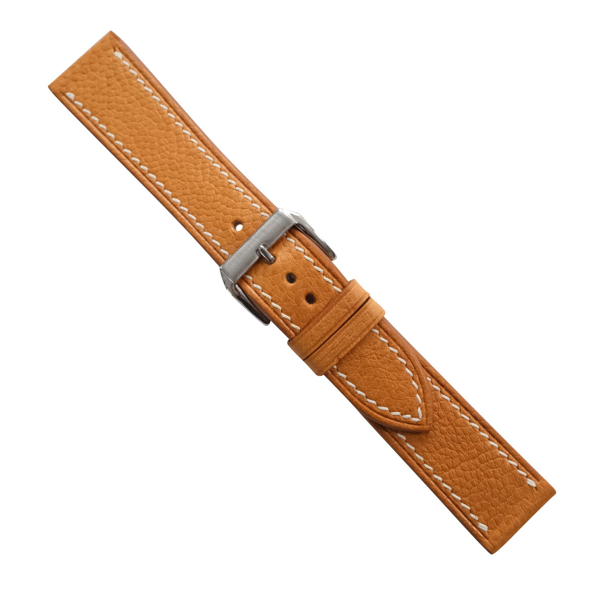 Caramel Ostrich Leather Watch Strap - Handmade