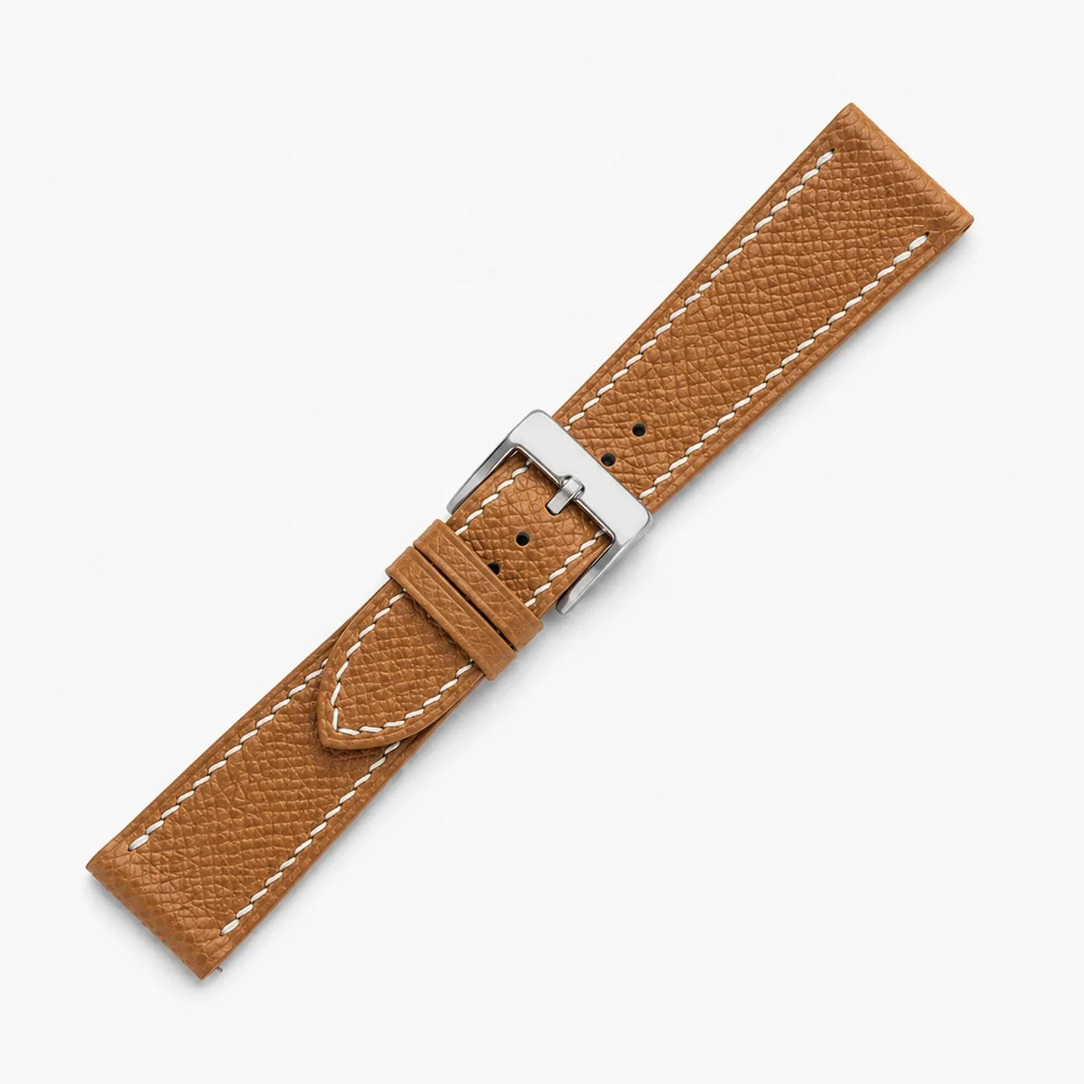 Gold Epsom Leather Watch Strap - Handmade
