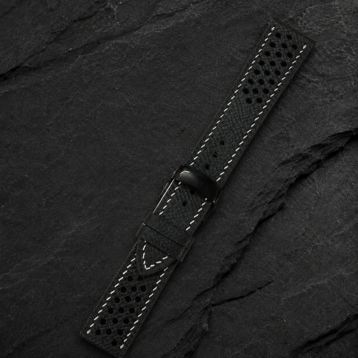 Small Racing Epsom Leather Watch Strap - Handmade