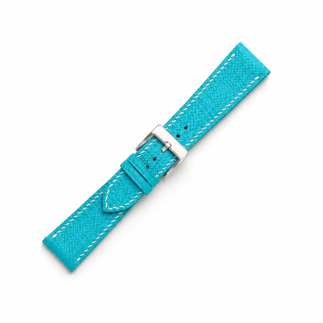 Turquoise Epsom Leather Watch Strap - Handmade