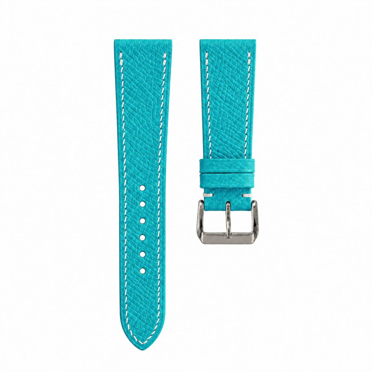Turquoise Epsom Leather Watch Strap - Handmade