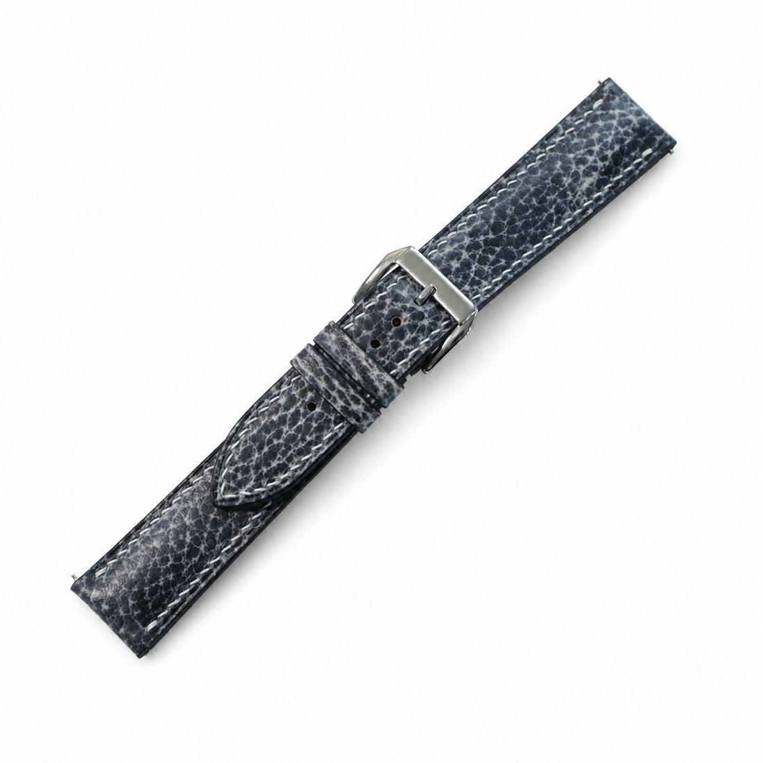 Stone Gray Patina Leather Watch Strap - Handmade