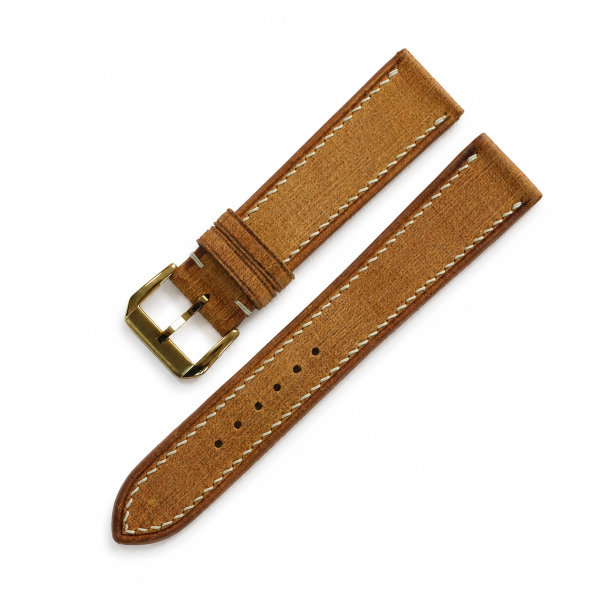 Tan Babele Leather Watch Strap - Handmade