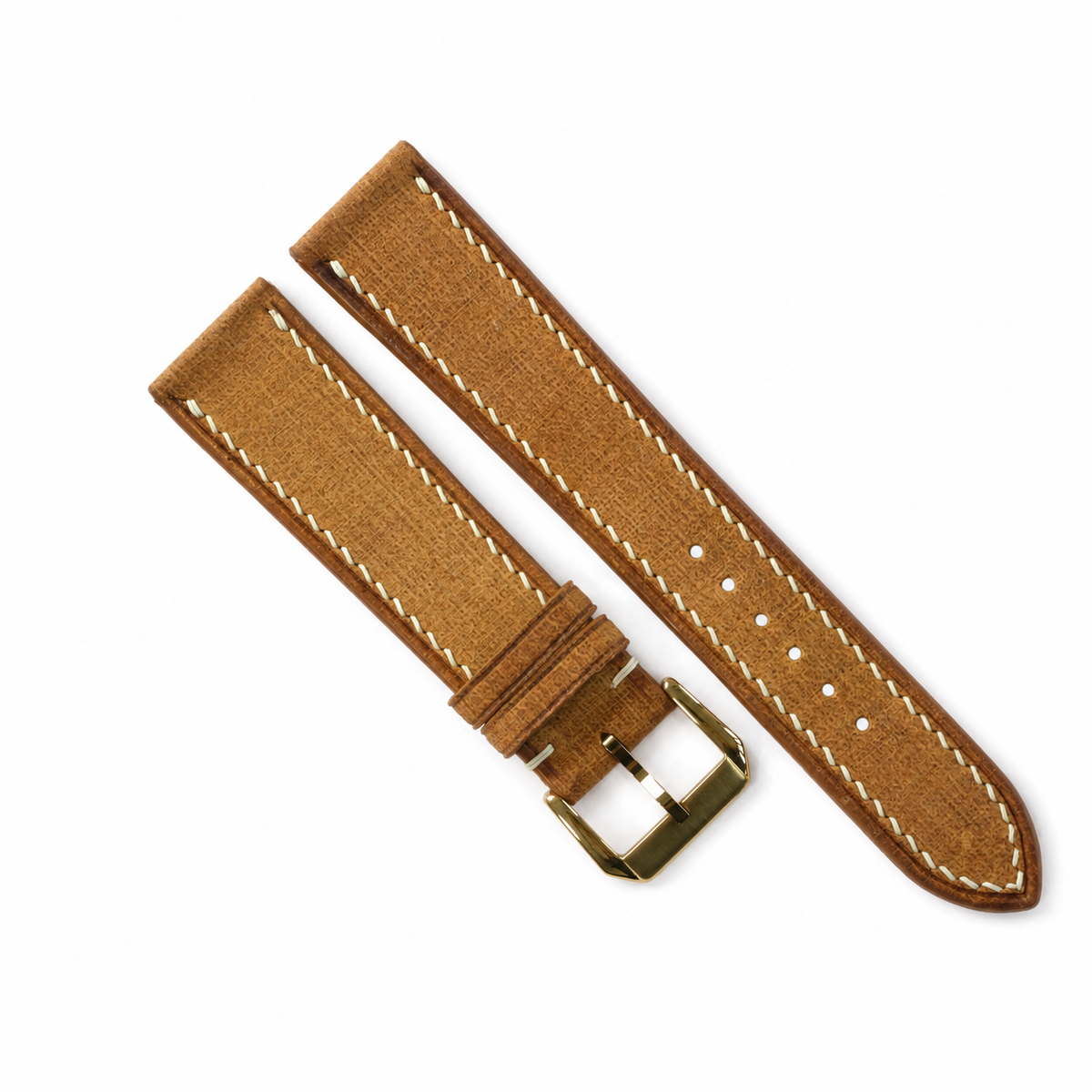 Tan Babele Leather Watch Strap - Handmade